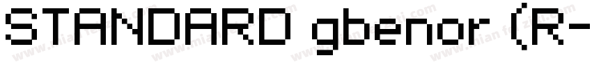 STANDARD gbenor (R字体转换